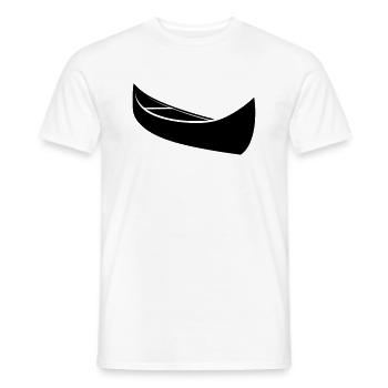 Canoe - Men's T-Shirt - white - Front - AI Model Male 178 dark (178cm)