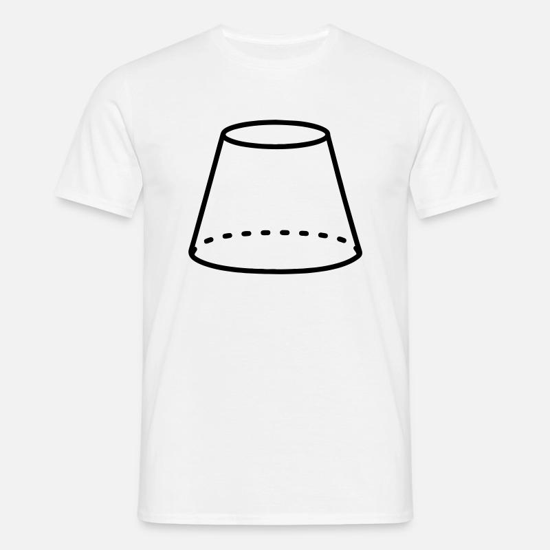 Frustum math shape - Men's T-Shirt - white