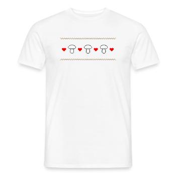 Fungi X-Mas - Männer T-Shirt - Weiß - Vorne - AI Model Male 178 dark (178cm)