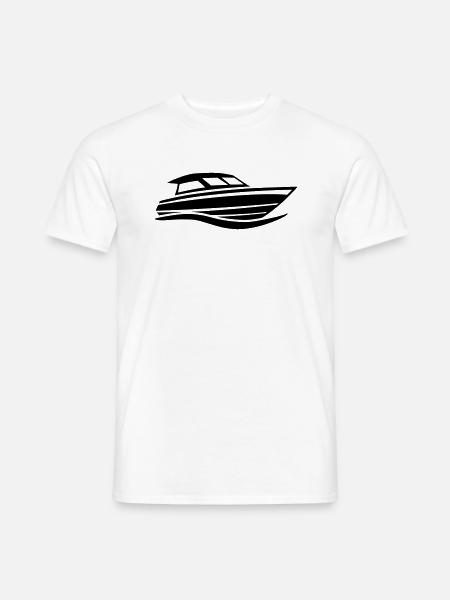 Motorboot - Männer T-Shirt - Weiß