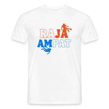 Raja Ampat Indonesia - Men's T-Shirt - white - Front - AI Model Male 178 dark (178cm)