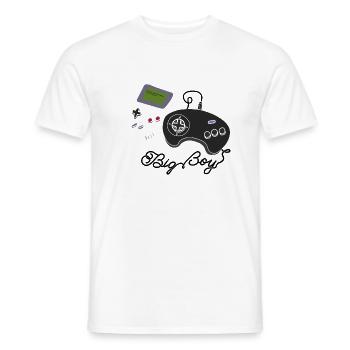 Gamer Videospiele Spiel Junge Aussenseiter Joystick - Männer T-Shirt - Weiß - Vorne - AI Model Male 178 dark (178cm)