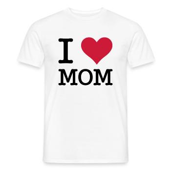 J'aime maman - T-shirt homme - blanc - Devant - AI Model Male 178 dark (178cm)