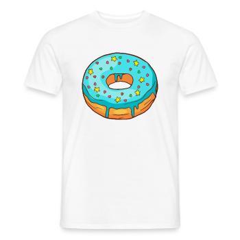 Donuts Confiserie Cookie Tart Cake Pies - Men's T-Shirt - white - Front - AI Model Male 178 dark (178cm)