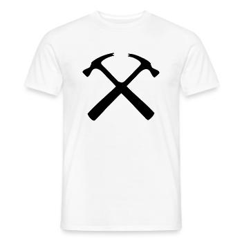 charpentier menuisier bricoleur - T-shirt homme - blanc - Devant - AI Model Male 178 dark (178cm)