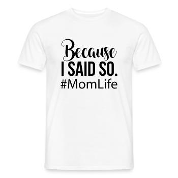 Mom Life - Men's T-Shirt - white - Front - AI Model Male 178 dark (178cm)