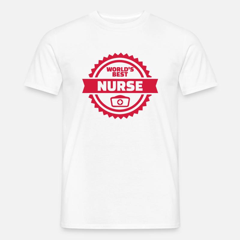 Krankenschwester - Männer T-Shirt - Weiß