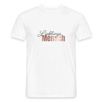 Lieblingsmensch - Männer T-Shirt - Weiß - Vorne - AI Model Male 178 dark (178cm)