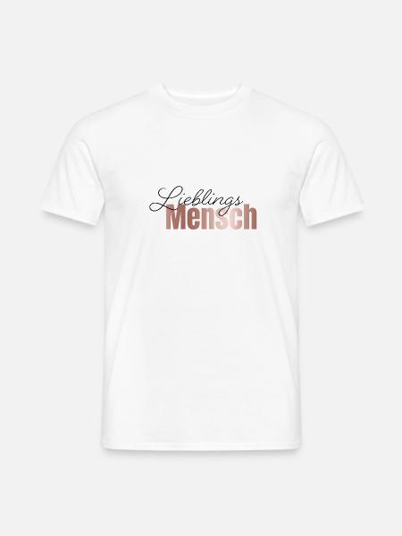 Lieblingsmensch - Männer T-Shirt - Weiß