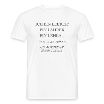 Ich bin Lehrer - Männer T-Shirt - Weiß - Vorne - AI Model Male 178 dark (178cm)