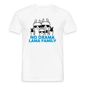 Parents No Drama Llama - Men's T-Shirt - white - Front - AI Model Male 178 dark (178cm)