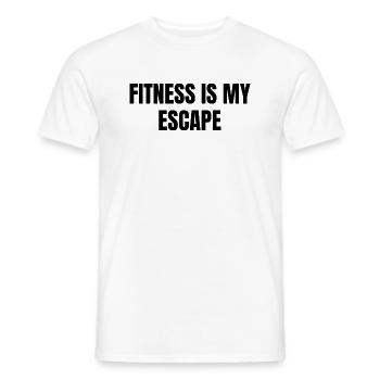 Escapade fitness - T-shirt homme - blanc - Devant - AI Model Male 178 dark (178cm)