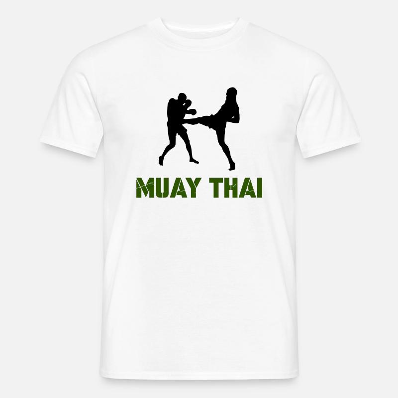 muay thai 1 - Männer T-Shirt - Weiß