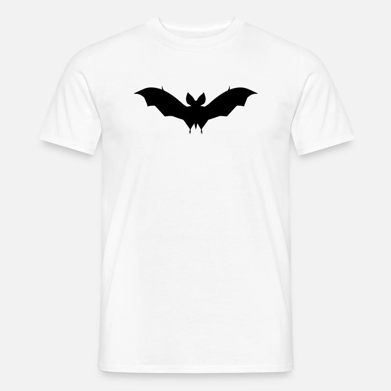 Fledermaus - Männer T-Shirt - Weiß