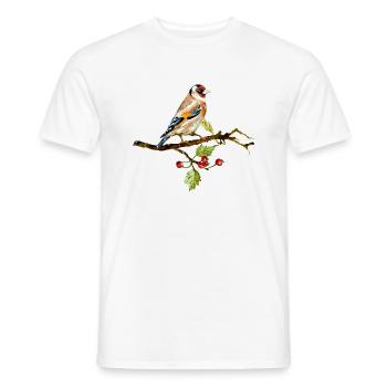Bunter Vogel - Männer T-Shirt - Weiß - Vorne - AI Model Male 178 dark (178cm)