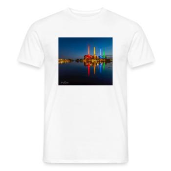 Kraftwerk bunt Wolfsburg - Männer T-Shirt - Weiß - Vorne - AI Model Male 178 dark (178cm)