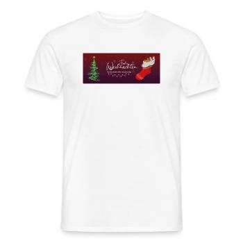 Mug 11 Weihnacht 1 - Männer T-Shirt - Weiß - Vorne - AI Model Male 178 dark (178cm)