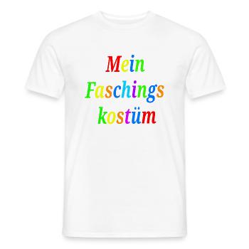 Faschingskostüm - Männer T-Shirt - Weiß - Vorne - AI Model Male 178 dark (178cm)