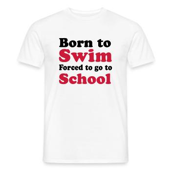 Schwimmen - Männer T-Shirt - Weiß - Vorne - AI Model Male 178 dark (178cm)