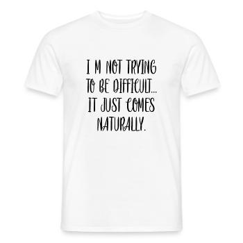 Spruch Sarkasmus - Männer T-Shirt - Weiß - Vorne - AI Model Male 178 dark (178cm)