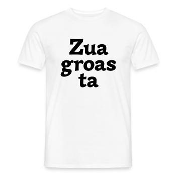 Zuagroasta - Männer T-Shirt - Weiß - Vorne - AI Model Male 178 dark (178cm)