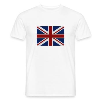 Großbritannien Flagge - Männer T-Shirt - Weiß - Vorne - AI Model Male 178 dark (178cm)