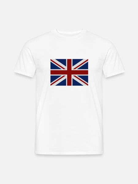 Great Britain flag - Men's T-Shirt - white