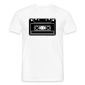 Tape Cassette - Men's T-Shirt - white - Front - AI Model Male 178 dark (178cm)