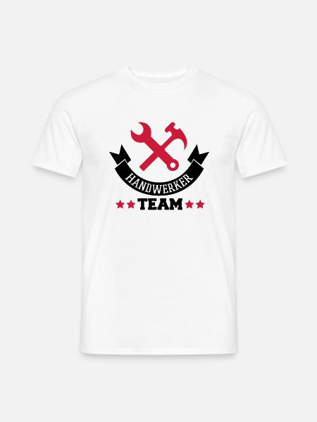 handwerker_team_2 - Männer T-Shirt - Weiß