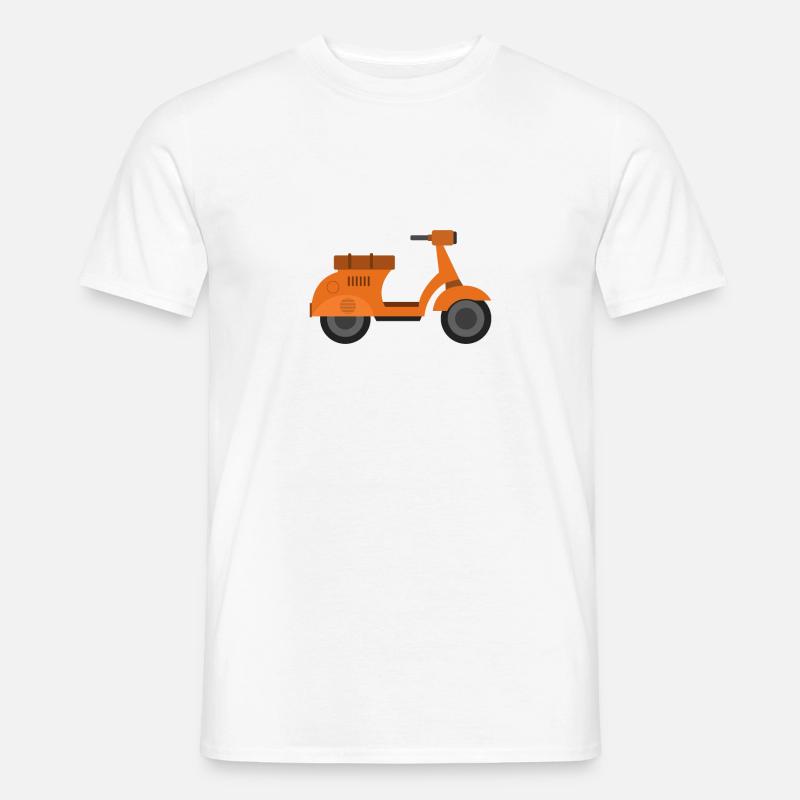 Roller - Männer T-Shirt - Weiß