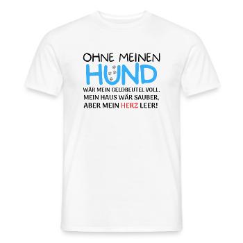 Schöner Hunde Spruch - Männer T-Shirt - Weiß - Vorne - AI Model Male 178 dark (178cm)