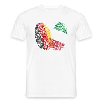 Fingerprint Italia Italian Italy - Men's T-Shirt - white - Front - AI Model Male 178 dark (178cm)