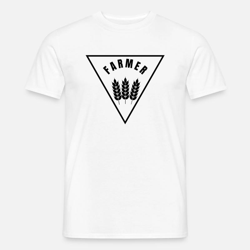 Collection Farmer - Beruf - Männer T-Shirt - Weiß