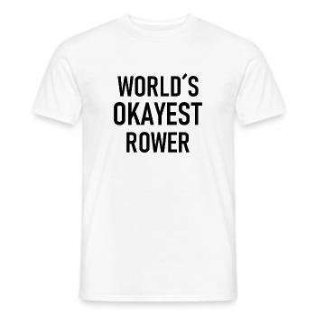 Aviron - Rameur le plus correct du monde - Rudern - Ruderer - T-shirt homme - blanc - Devant - AI Model Male 178 dark (178cm)