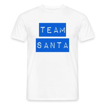 TEAM SANTA +++ Merry Christmas, X-Mas, Weihnachten - Männer T-Shirt - Weiß - Vorne - AI Model Male 178 dark (178cm)