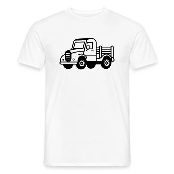 Lkw - Männer T-Shirt - Weiß - Vorne - AI Model Male 178 dark (178cm)