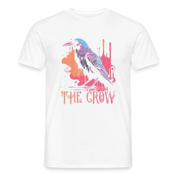 The Crow - Men's T-Shirt - white - Front - AI Model Male 178 dark (178cm)