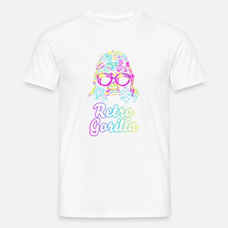 Retro Gorilla - Männer T-Shirt - undefined