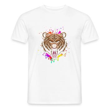Stay wild and free - Men's T-Shirt - white - Front - AI Model Male 178 dark (178cm)