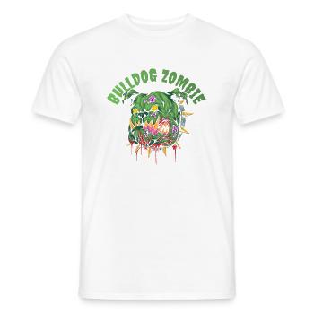 Bulldog-Zombie - Männer T-Shirt - Weiß - Vorne - AI Model Male 178 dark (178cm)