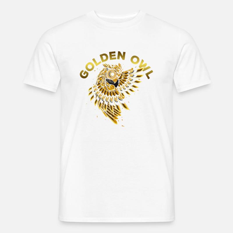 Goldene Eule - Männer T-Shirt - undefined