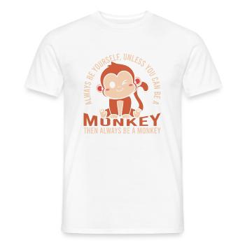 Always be yourself unless - Men's T-Shirt - white - Front - AI Model Male 178 dark (178cm)