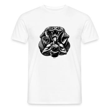 BLACK BASKETBALL MAMBA KOBE BEAN MENTALITY - Männer T-Shirt - Weiß - Vorne - AI Model Male 178 dark (178cm)