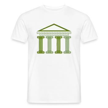 griechisches antikes gebäude - Männer T-Shirt - Weiß - Vorne - AI Model Male 178 dark (178cm)