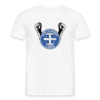Kostenlose quebec - Männer T-Shirt - Weiß - Vorne - AI Model Male 178 dark (178cm)