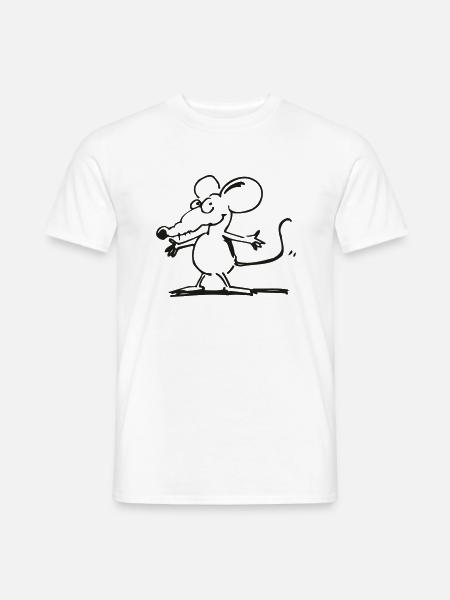 Ratte stopp - Männer T-Shirt - Weiß