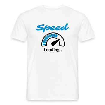 Speed Loading... - Männer T-Shirt - Weiß - Vorne - AI Model Male 178 dark (178cm)