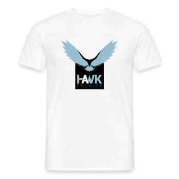 HAWK - Men's T-Shirt - white - Front - AI Model Male 178 dark (178cm)