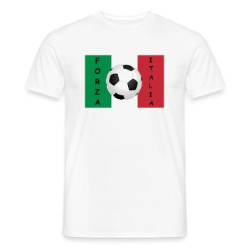 Forza Italia - Männer T-Shirt - Weiß - Vorne - AI Model Male 178 dark (178cm)
