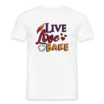 baker funny sayings bread box work saying - Men's T-Shirt - white - Front - AI Model Male 178 dark (178cm)